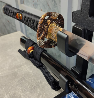 Munenori Katana Dragon Eye San-mai gitae-samurajský meč